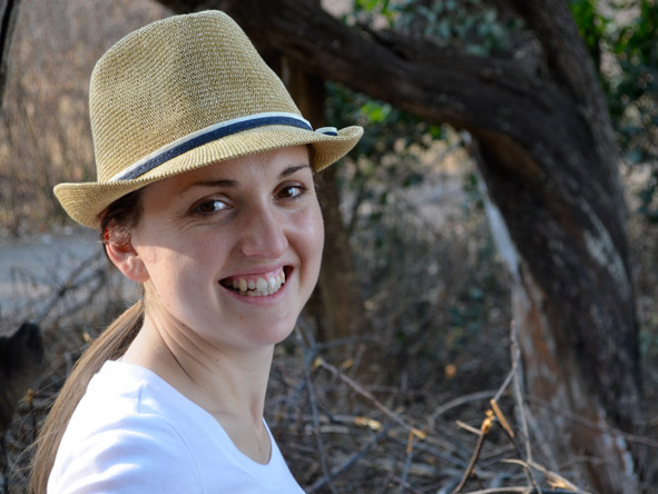 Carlien Parsons - happy to be at famous Victoria Falls